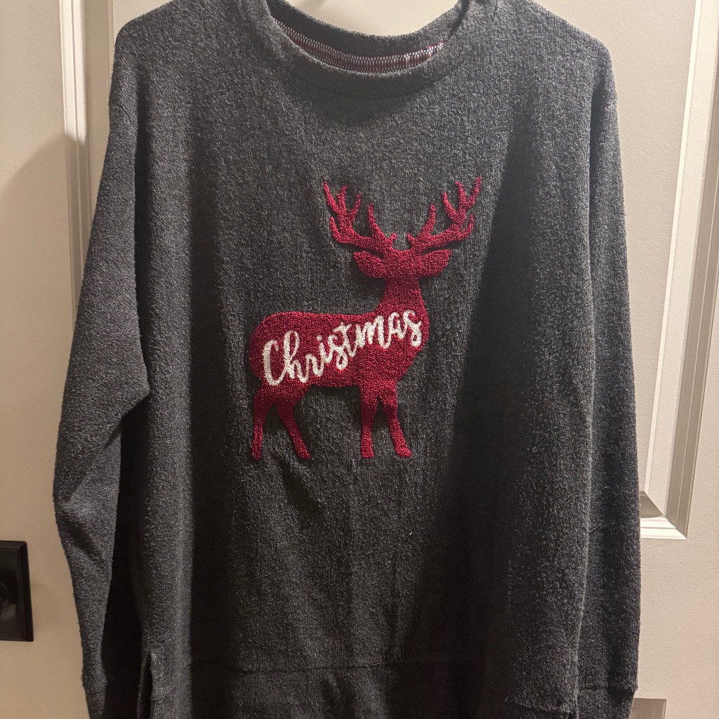 Royce Brand Merry Christmas Deer Grey Size Large